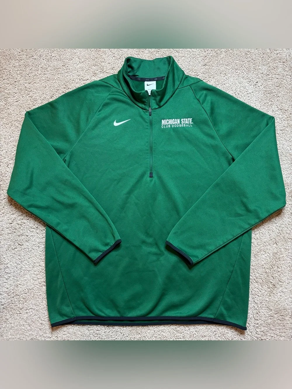 Michigan State University Club Dodgeball Nike 1/2 Zip Fleece